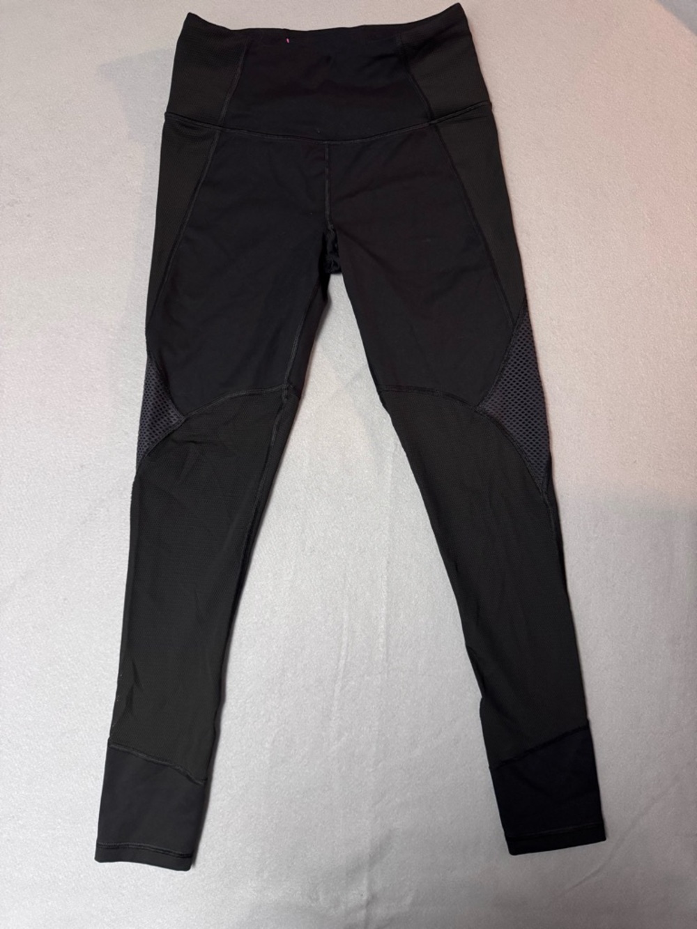 Victoria's Secret Black Leggings with Pink Accent